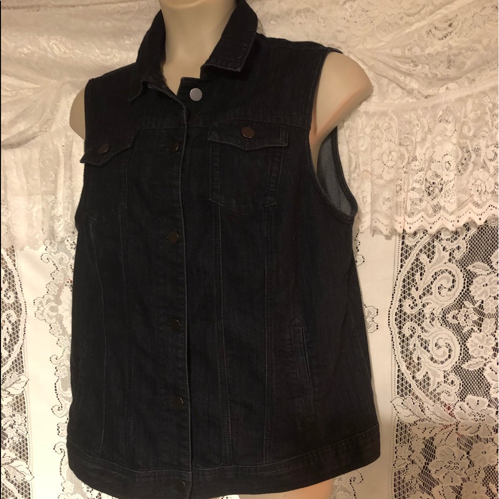 Jean jacket vest